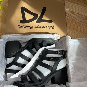 Dirty Laundry platform sandal NWT